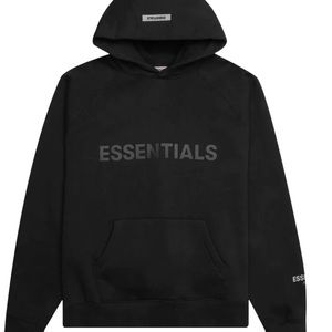 Fear of god black hoodie. Brand new black
